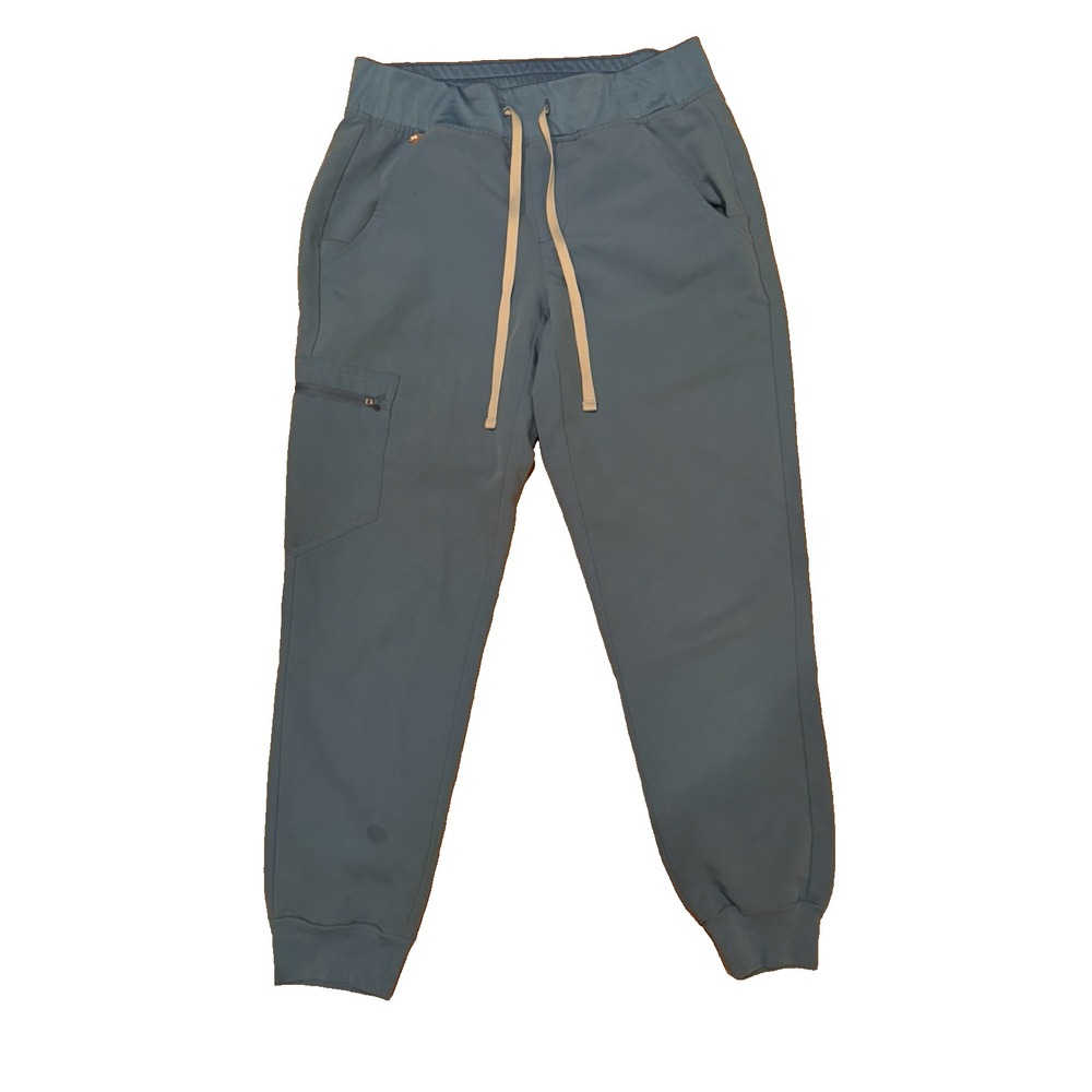 FIGS Women's Size XS Petite Zamora High Rise Scrub Pants Blue